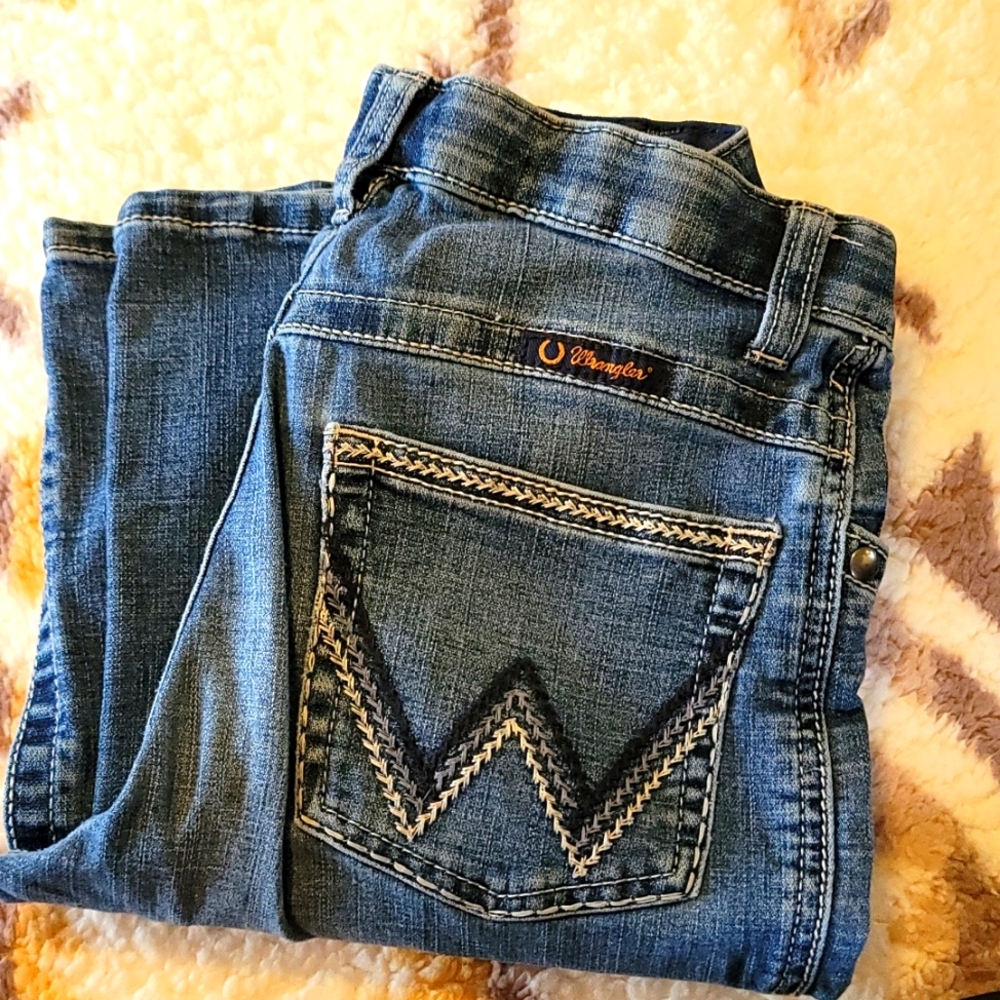 Wrangler boot cut riding jeans
